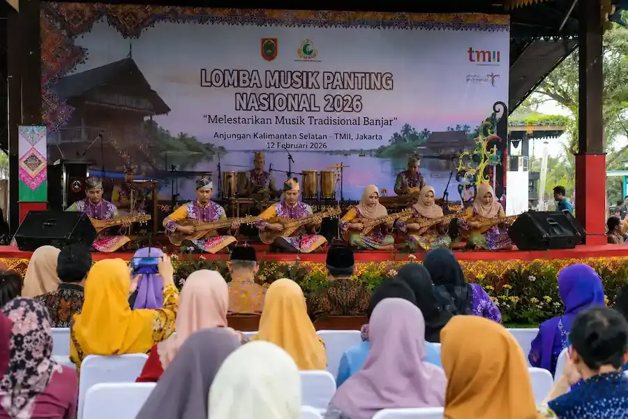 Lomba Musik Panting Meriahkan Anjungan Kalimantan Selatan di TMII 2026